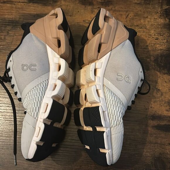 On Running Cloudflyer 'Glacier Grey Rose Brown Sneakers Size 9.5 - Picture 7 of 12